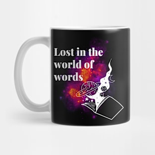 Bookworm lost in the world of words Mug